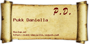 Pukk Daniella névjegykártya
